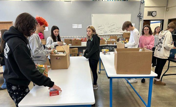 Mayor's Fund Can Collecting, photo taken from the High School Instagram