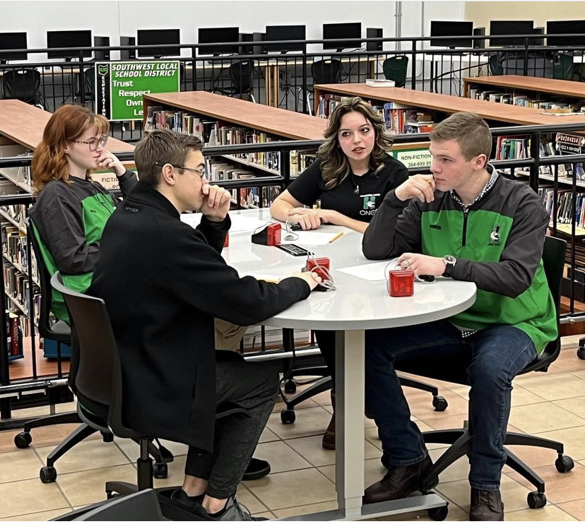 Harrison Varsity Academic Quiz Team plays a match against Talawanda 
