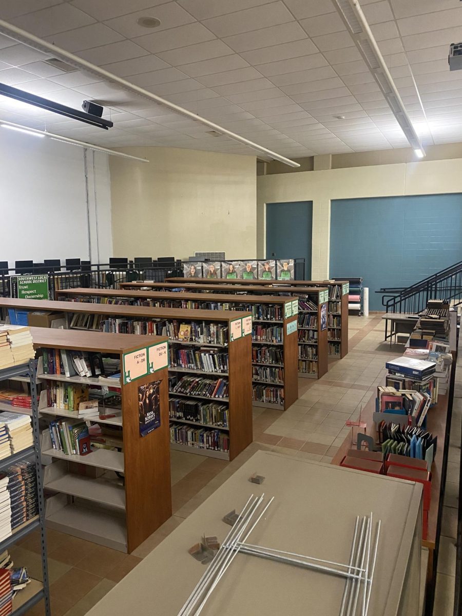The Harrison High School library