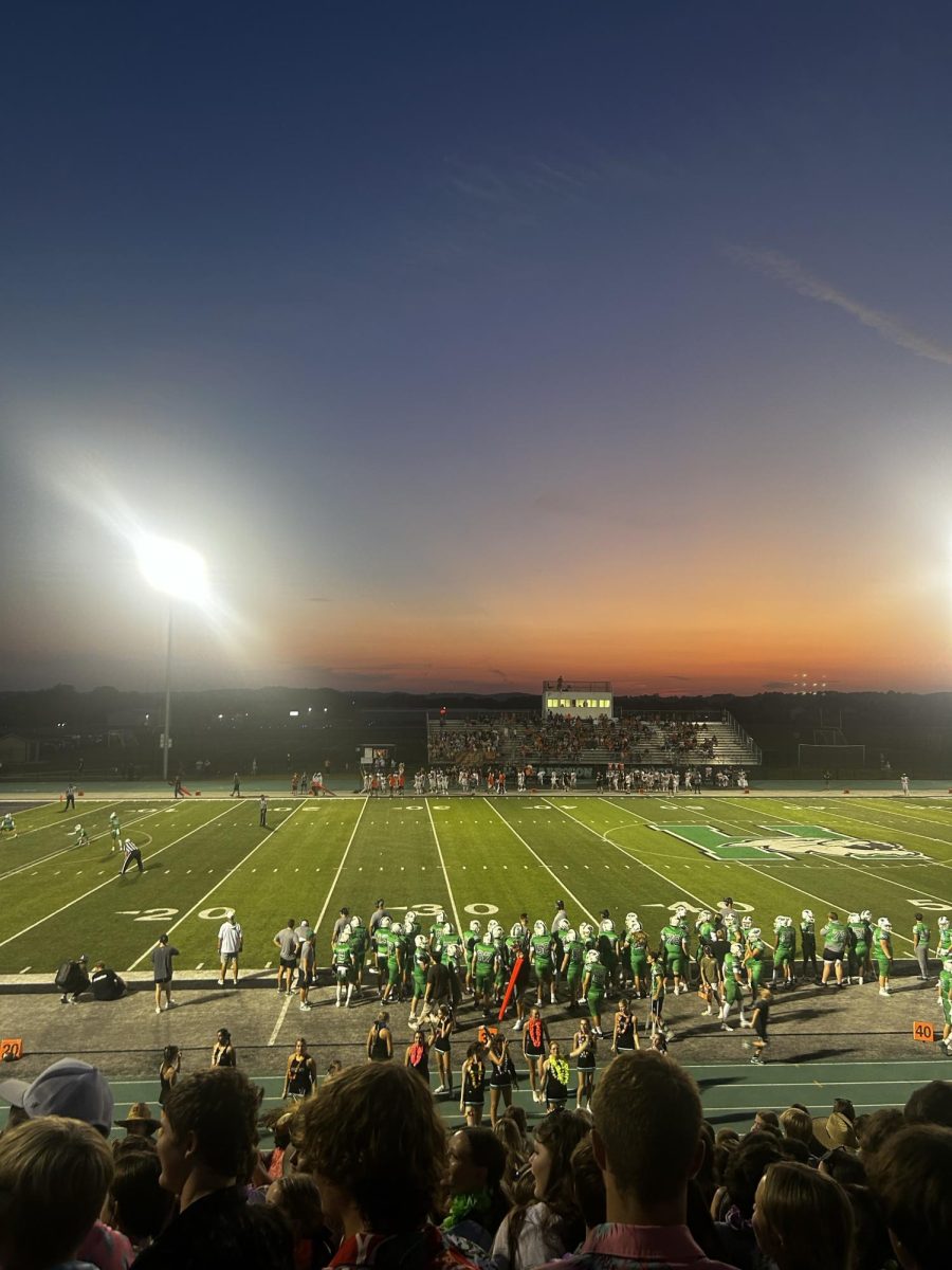 Enter third quarter the beautiful Harrison sunset shows its beauty.