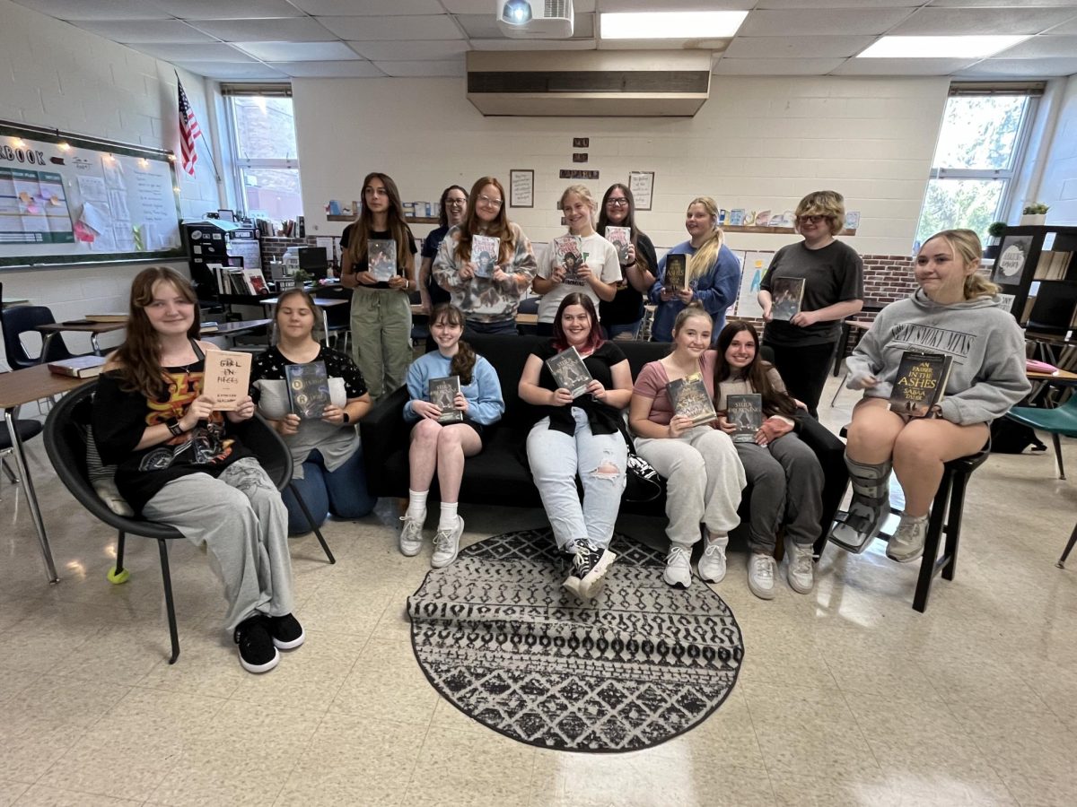 Book Club shows off their new reads for October.