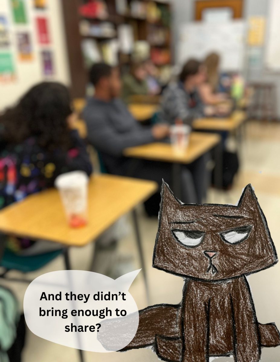 Wendy Wildcat has feelings about Starbucks in school. 