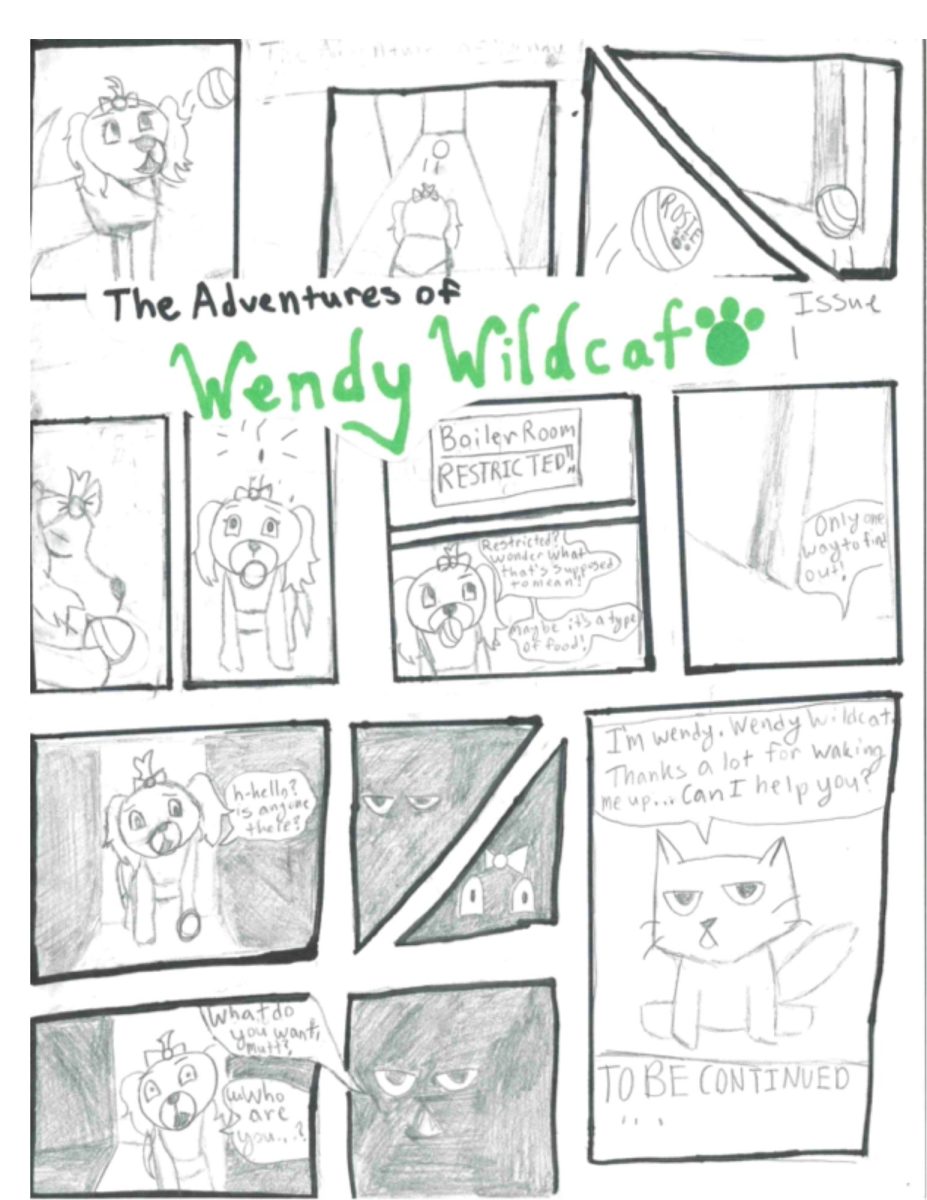 Rosie the Therapy Dog loses her ball and finds something unexpected in Volume 1 of The Adventures of Wendy Wildcat.