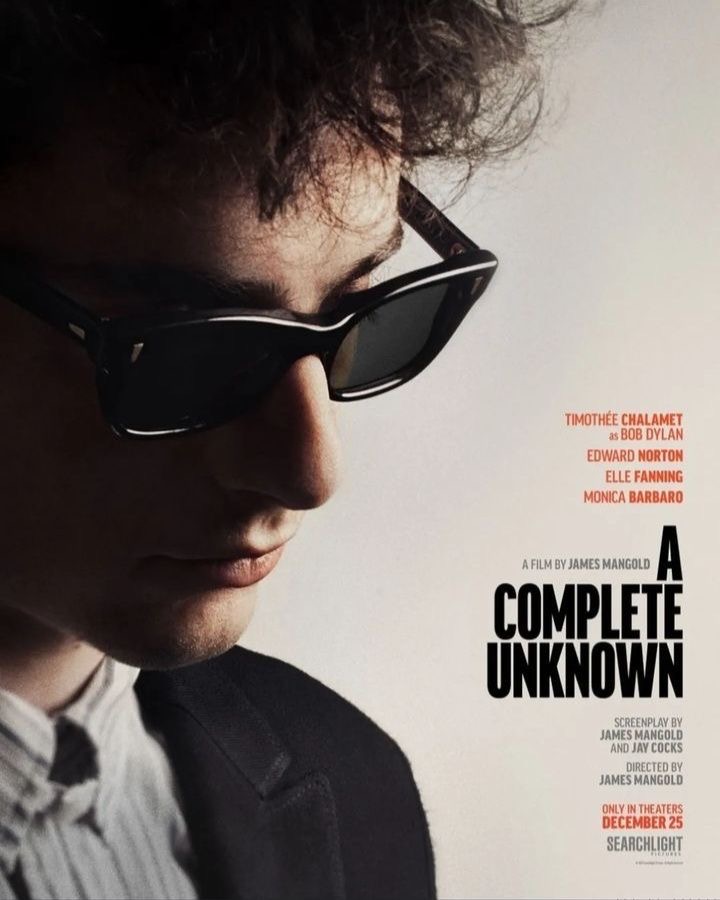 Timothee's 'A Complete Unknown' movie poster.