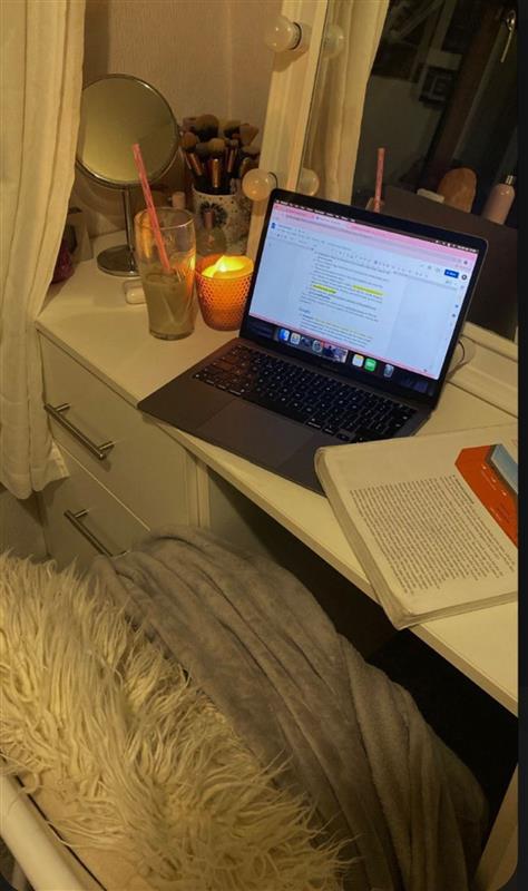 Breakfast in bed? More like homework in bed