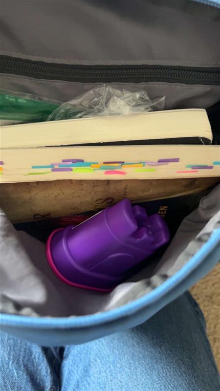 Taylor Branscome weird item is a sand bucket that her cousin hid in her bookbag