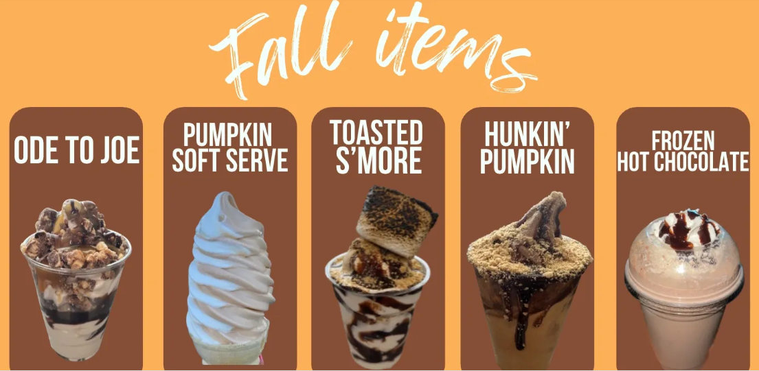 The Whippy Dip's Fall Menu
