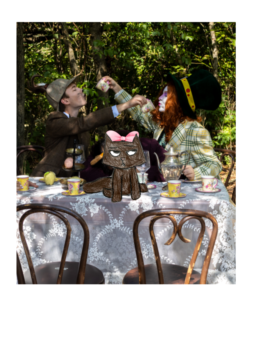 Wendy thinks this tea party is ridiculous. 
