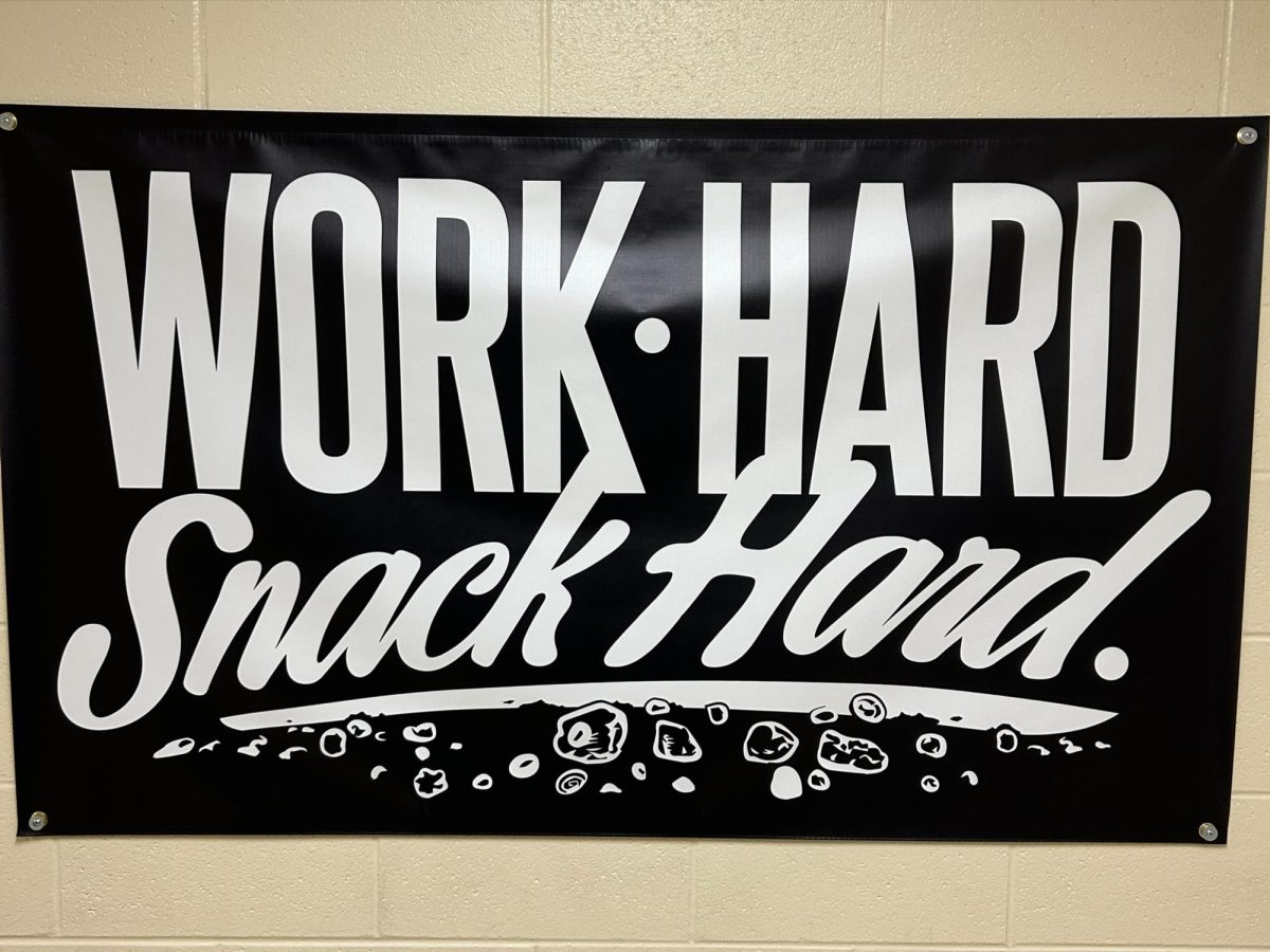 Motivational poster in math hallway