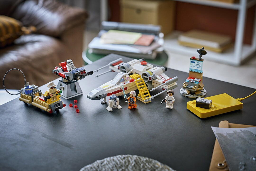 Luke's X-Wing is one of three sets to include the Smart Brick