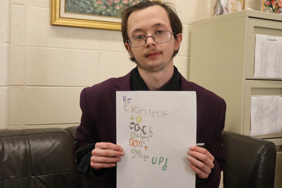 Junior Lukas Sweet shares powerful message about the bullying of disabled people at Harrison High School.